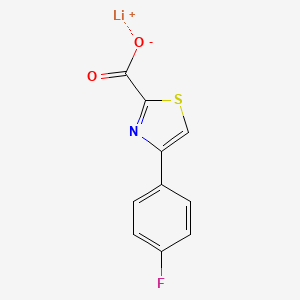 molecular formula C10H5FLiNO2S B15233615 Lithium 4-(4-fluorophenyl)-1,3-thiazole-2-carboxylate 