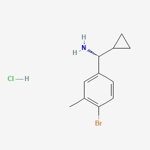 (R)-(4-Bromo-3-methylphenyl)(cyclopropyl)methanamine hcl