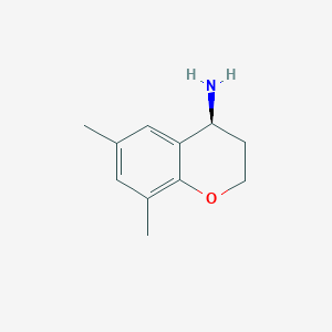 molecular formula C11H15NO B15233647 (S)-6,8-Dimethylchroman-4-amine 