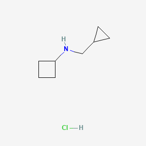 molecular formula C8H16ClN B1523368 N-(环丙基甲基)环丁胺盐酸盐 CAS No. 1010097-75-2