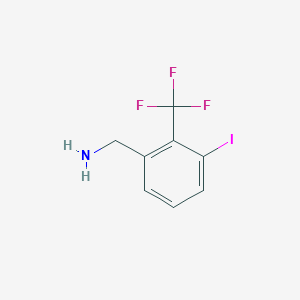 (3-Iodo-2-(trifluoromethyl)phenyl)methanamine