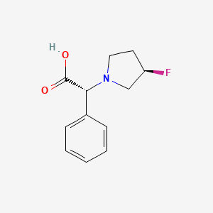 (R)-2-((R)-3-Fluoropyrrolidin-1-YL)-2-phenylacetic acid