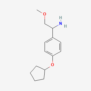 1-(4-Cyclopentyloxyphenyl)-2-methoxyethylamine