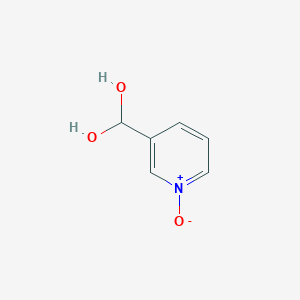 molecular formula C6H7NO3 B15233768 3-(Dihydroxymethyl)pyridine 1-oxide 