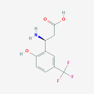 (S)-3-Amino-3-(2-hydroxy-5-(trifluoromethyl)phenyl)propanoic acid