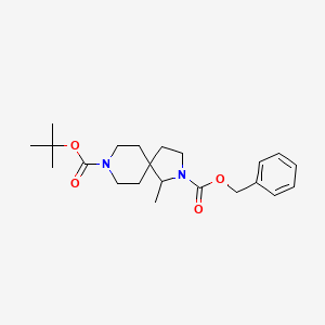 2-Benzyl8-(tert-butyl)1-methyl-2,8-diazaspiro[4.5]decane-2,8-dicarboxylate