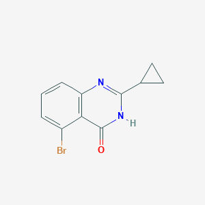 molecular formula C11H9BrN2O B15233804 5-Bromo-2-cyclopropylquinazolin-4(3H)-one 