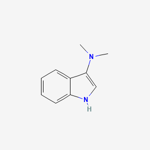 molecular formula C10H12N2 B15233805 N,N-dimethyl-1H-indol-3-amine 