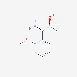 molecular formula C10H15NO2 B15233817 (1S,2S)-1-amino-1-(2-methoxyphenyl)propan-2-ol 