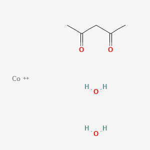 molecular formula C5H12CoO4+2 B15233894 Acetylacetone cobalt(II) dihydrate 