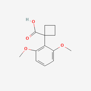 1-(2,6-Dimethoxyphenyl)cyclobutane-1-carboxylic acid