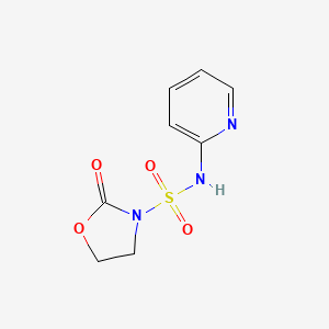 molecular formula C8H9N3O4S B15233918 2-Oxo-N-(pyridin-2-YL)oxazolidine-3-sulfonamide 