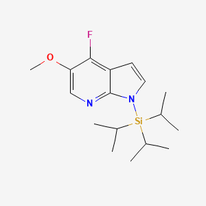 4-Fluoro-5-methoxy-1-(triisopropylsilyl)-1H-pyrrolo[2,3-b]pyridine