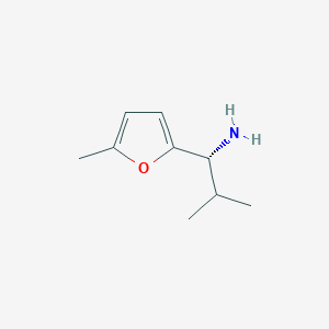 (1R)-2-methyl-1-(5-methylfuran-2-yl)propan-1-amine