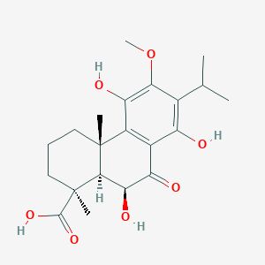 (1S,4aS,10S,10aR)-5,8,10-trihydroxy-6-methoxy-1,4a-dimethyl-9-oxo-7-propan-2-yl-3,4,10,10a-tetrahydro-2H-phenanthrene-1-carboxylic acid