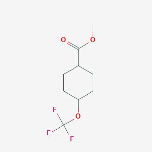 molecular formula C9H13F3O3 B15233963 Methyl cis-4-(trifluoromethoxy)cyclohexanecarboxylate 