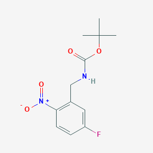 Tert-butyl N-[(5-fluoro-2-nitrophenyl)methyl]carbamate