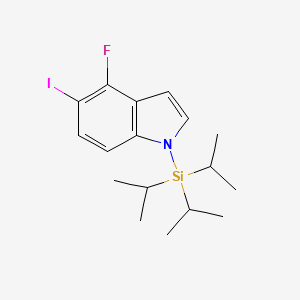 4-Fluoro-5-iodo-1-(triisopropylsilyl)-1H-indole