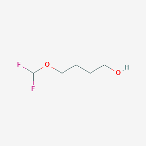 molecular formula C5H10F2O2 B15233995 4-(Difluoromethoxy)butan-1-ol 