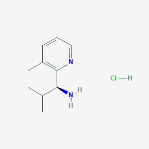 (1S)-2-Methyl-1-(3-methyl(2-pyridyl))propylamine hcl