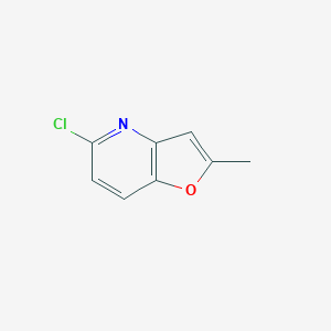 molecular formula C8H6ClNO B15234077 5-Chloro-2-methylfuro[3,2-b]pyridine 