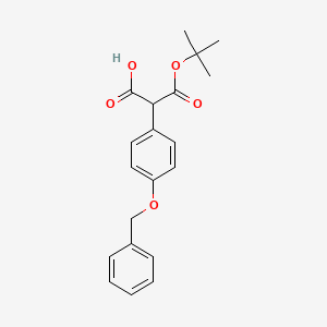 2-(4-(Benzyloxy)phenyl)-3-(tert-butoxy)-3-oxopropanoic acid