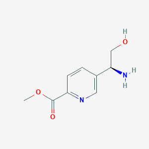 Methyl 5-((1s)-1-amino-2-hydroxyethyl)pyridine-2-carboxylate