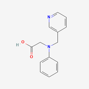 molecular formula C14H14N2O2 B1523415 2-[苯基(吡啶-3-基甲基)氨基]乙酸 CAS No. 1183806-44-1