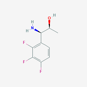 molecular formula C9H10F3NO B15234159 (1R,2S)-1-Amino-1-(2,3,4-trifluorophenyl)propan-2-OL 