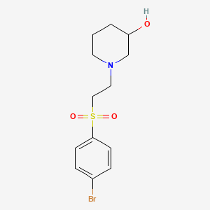 B1523417 1-[2-(4-Bromobenzenesulfonyl)ethyl]piperidin-3-ol CAS No. 1311314-89-2