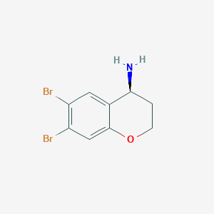 (S)-6,7-Dibromochroman-4-amine