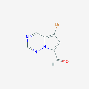 5-Bromopyrrolo[2,1-f][1,2,4]triazine-7-carbaldehyde