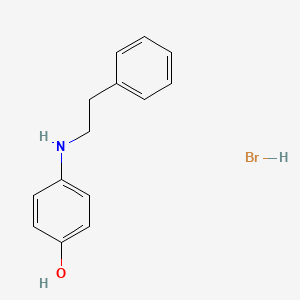 molecular formula C14H16BrNO B1523419 4-[(2-苯乙基)氨基]苯酚氢溴酸盐 CAS No. 1333540-43-4