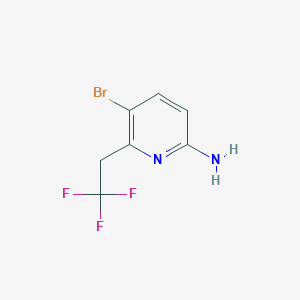 5-Bromo-6-(2,2,2-trifluoroethyl)pyridin-2-amine