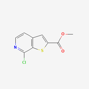 molecular formula C9H6ClNO2S B15234214 Methyl 7-chlorothieno[2,3-c]pyridine-2-carboxylate 