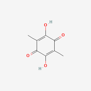 molecular formula C8H8O4 B15234230 2,5-Dihydroxy-3,6-dimethylbenzo-1,4-quinone CAS No. 2654-72-0