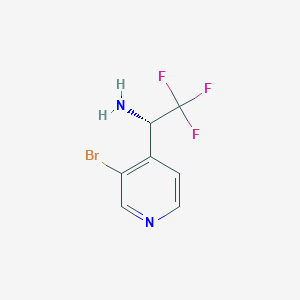 (S)-1-(3-Bromopyridin-4-YL)-2,2,2-trifluoroethan-1-amine