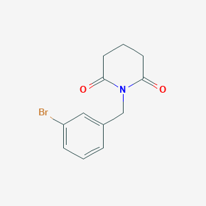 molecular formula C12H12BrNO2 B1523425 1-[(3-溴苯基)甲基]哌啶-2,6-二酮 CAS No. 1250410-73-1
