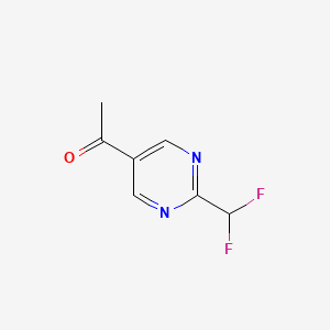 1-(2-(Difluoromethyl)pyrimidin-5-YL)ethan-1-one