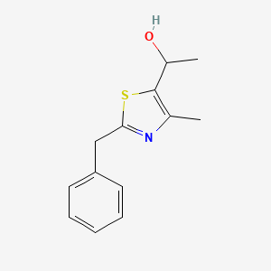 molecular formula C13H15NOS B1523426 1-(2-苄基-4-甲基-1,3-噻唑-5-基)乙醇 CAS No. 1251147-21-3