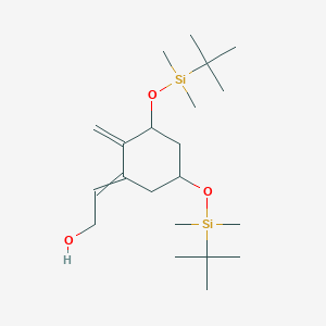 B1523427 (Z)-2-((3S,5R)-3,5-bis((tert-butyldiMethylsilyl)oxy)-2-Methylenecyclohexylidene)ethanol CAS No. 81506-24-3
