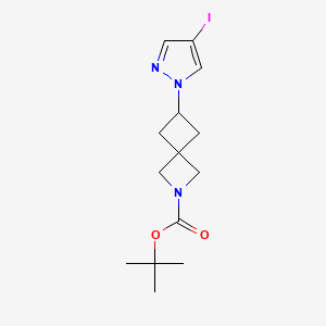 Tert-butyl 6-(4-iodo-1H-pyrazol-1-YL)-2-azaspiro[3.3]heptane-2-carboxylate