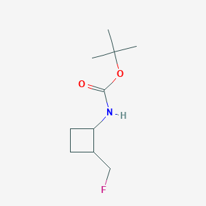 molecular formula C10H18FNO2 B15234287 tert-butyl N-[2-(fluoromethyl)cyclobutyl]carbamate 