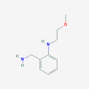 molecular formula C10H16N2O B1523429 2-(氨基甲基)-N-(2-甲氧基乙基)苯胺 CAS No. 1247846-50-9