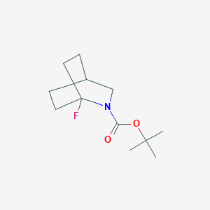 molecular formula C12H20FNO2 B15234328 Tert-butyl 1-fluoro-2-azabicyclo[2.2.2]octane-2-carboxylate 