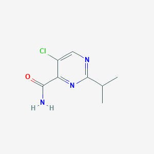 molecular formula C8H10ClN3O B1523435 5-氯-2-(异丙基)嘧啶-4-甲酰胺 CAS No. 1333872-58-4