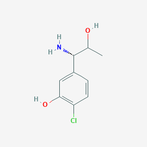 5-((1S)-1-Amino-2-hydroxypropyl)-2-chlorophenol