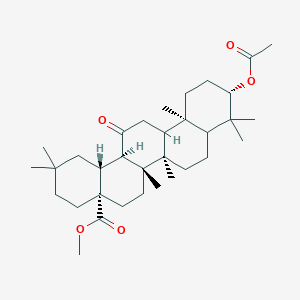 methyl (4aS,6aR,6bR,10S,12aR,14aR,14bR)-10-acetyloxy-2,2,6a,6b,9,9,12a-heptamethyl-14-oxo-3,4,5,6,6a,7,8,8a,10,11,12,13,14a,14b-tetradecahydro-1H-picene-4a-carboxylate