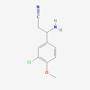 3-Amino-3-(3-chloro-4-methoxyphenyl)propanenitrile