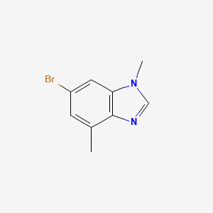 molecular formula C9H9BrN2 B1523440 6-溴-1,4-二甲基-1H-1,3-苯并二唑 CAS No. 1354757-31-5